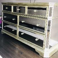 Drawer - セシリーバンセン　ジャガードトップス　美品 Z Gallerie Metallic Gold Nightstand Set of 2 - AptDeco