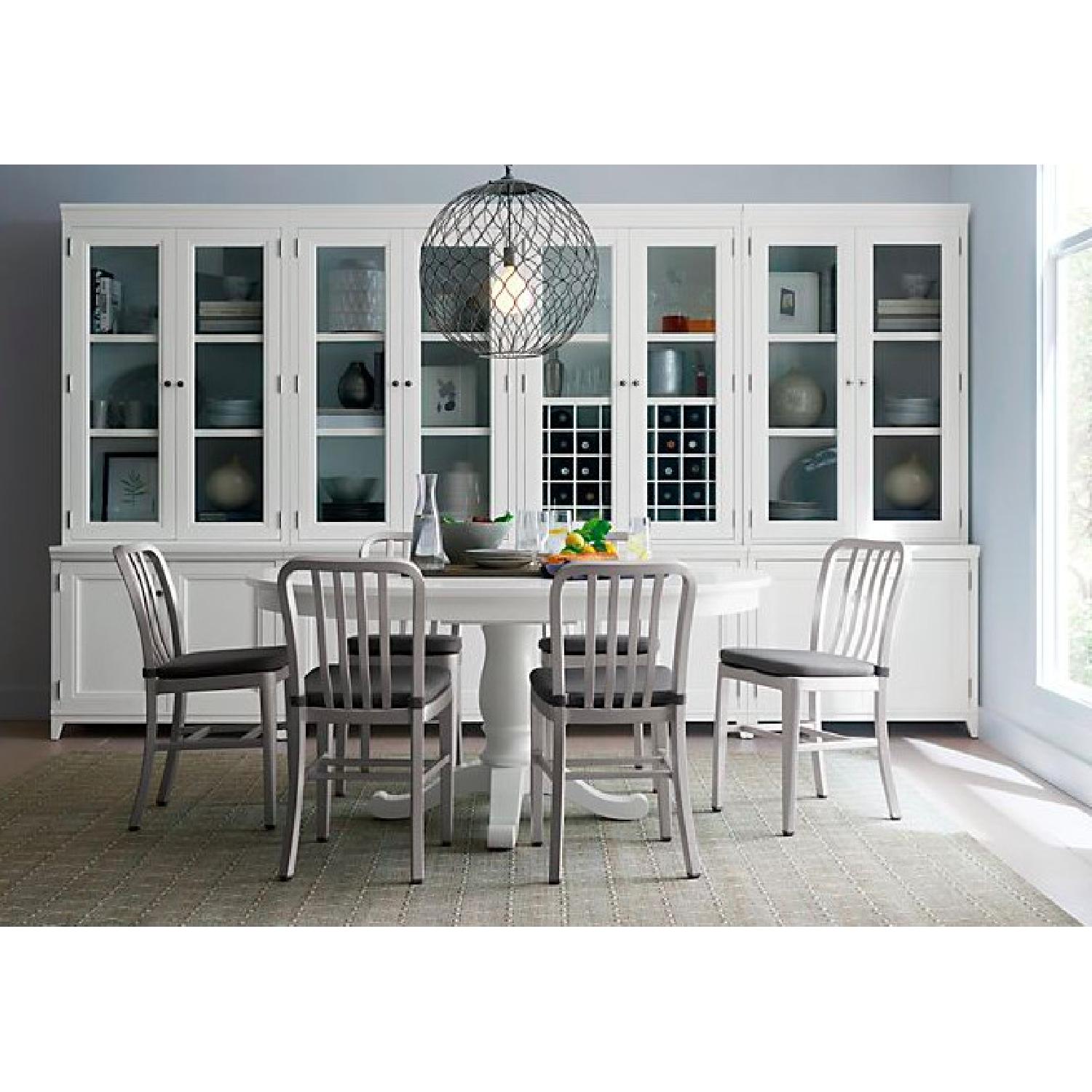 Crate & Barrel Delta Aluminum Dining Chairs - image-3
