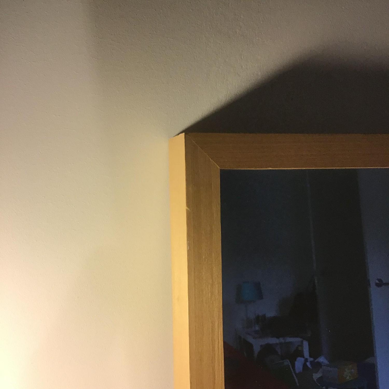 Ikea Stave Square Mirror in White Stained Oak - image-1