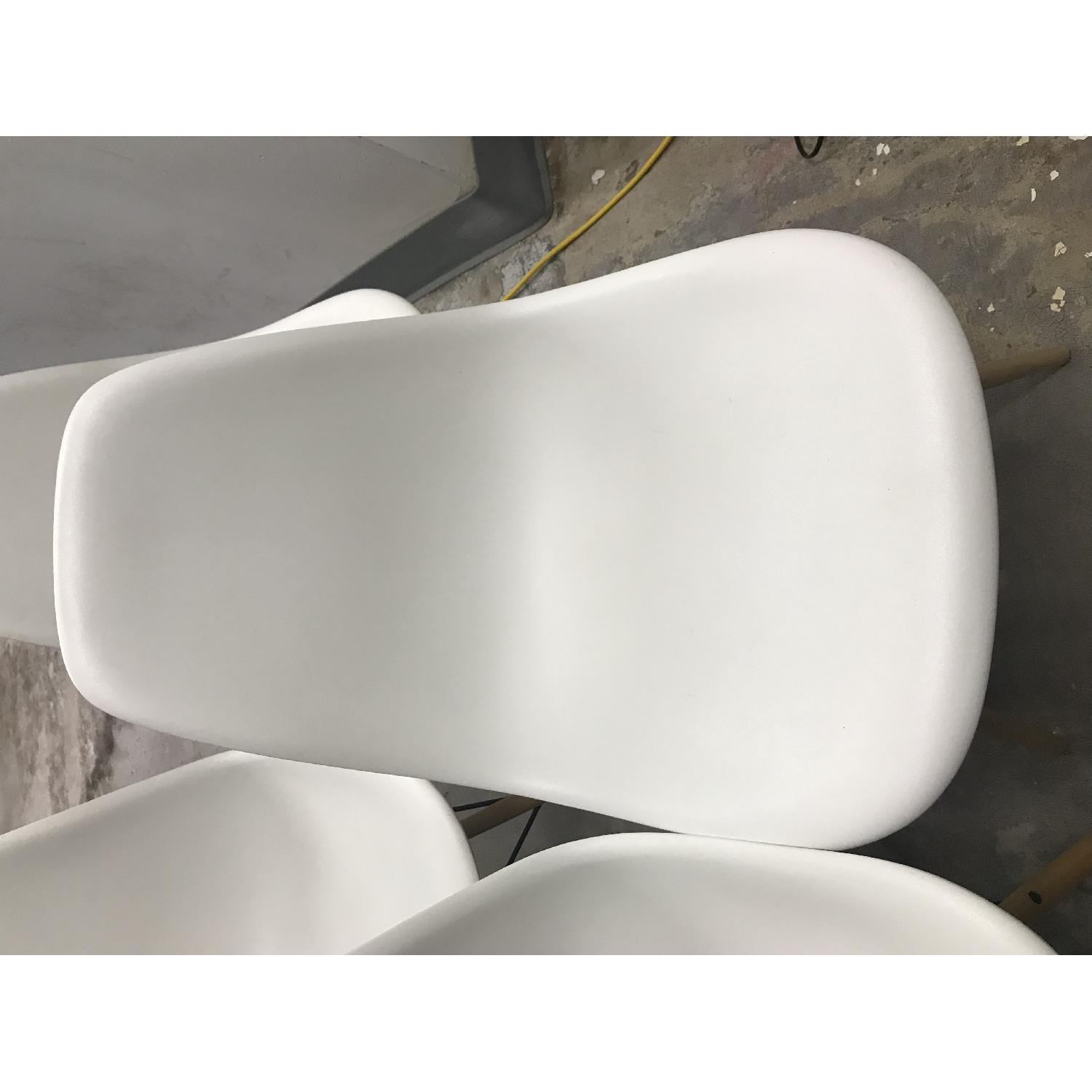 Herman Miller Eames White Plastic Chairs - image-4