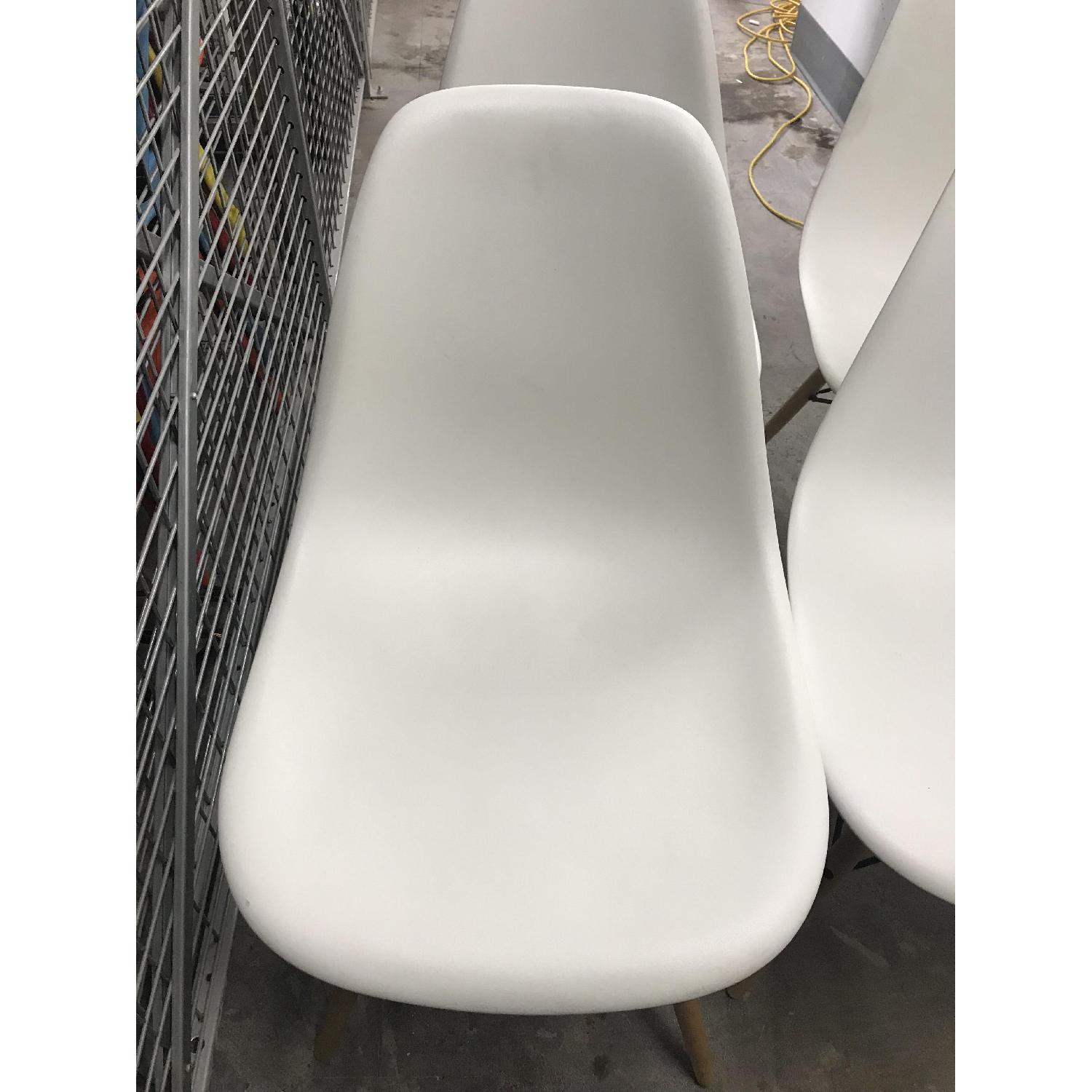 Herman Miller Eames White Plastic Chairs - image-7
