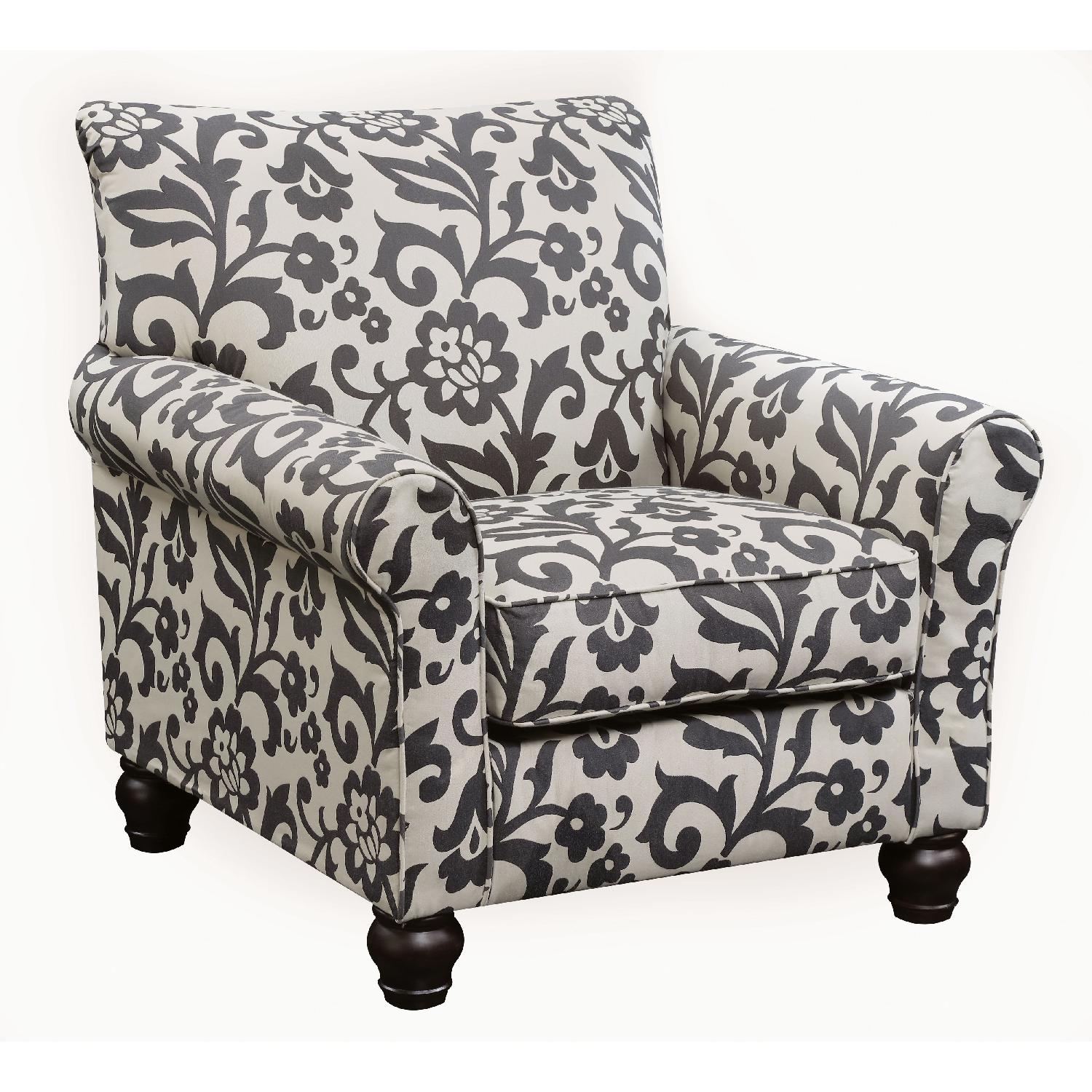 Furniture of America Corrington Floral Arm Chair AptDeco