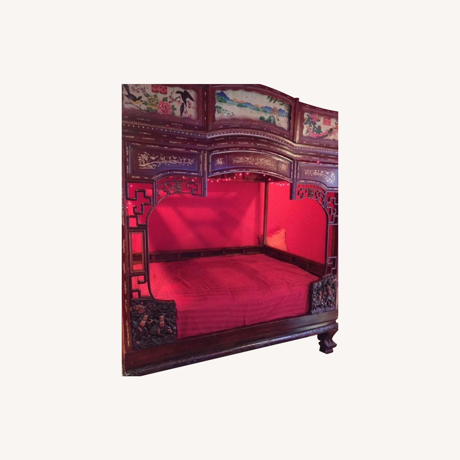 Antique Chinese Wedding Bunk Bed - image-0