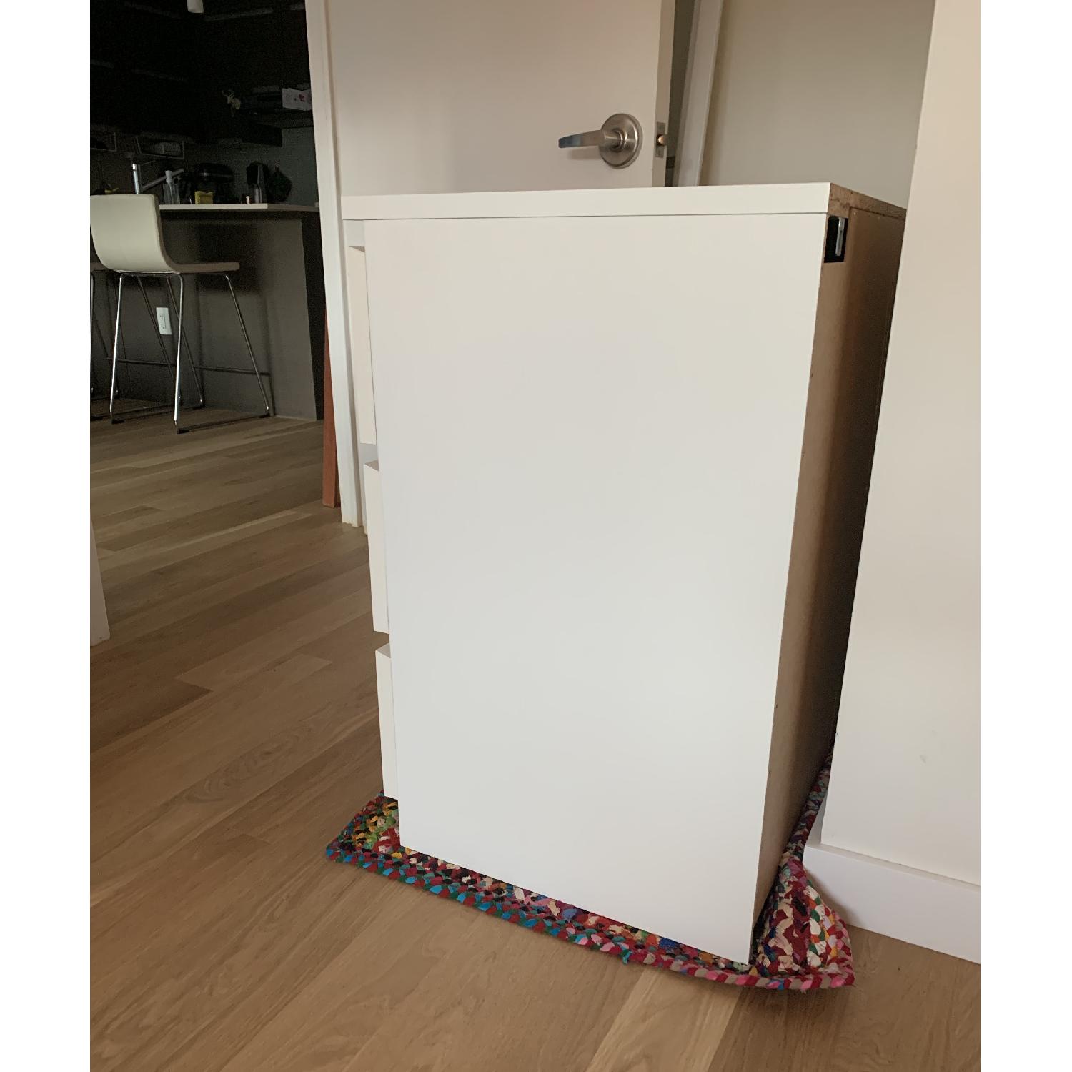 Ikea Malm White 3 Drawer Chest Aptdeco