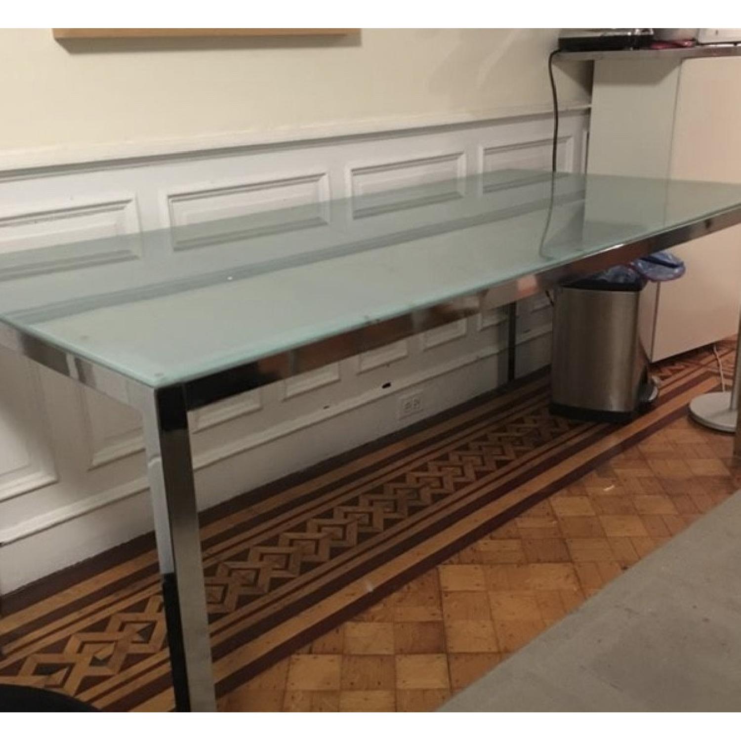 Ikea Torsby Glass Top Dining Table - image-1