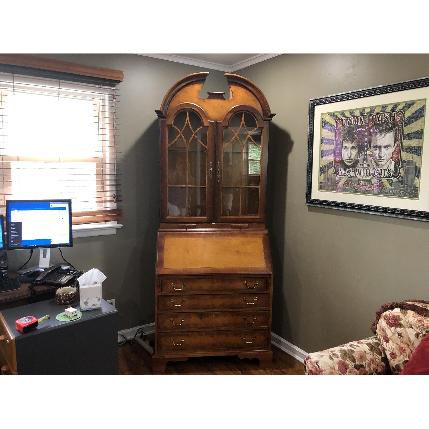 Jasper Secretary Desk in Cherry Finish - image-1