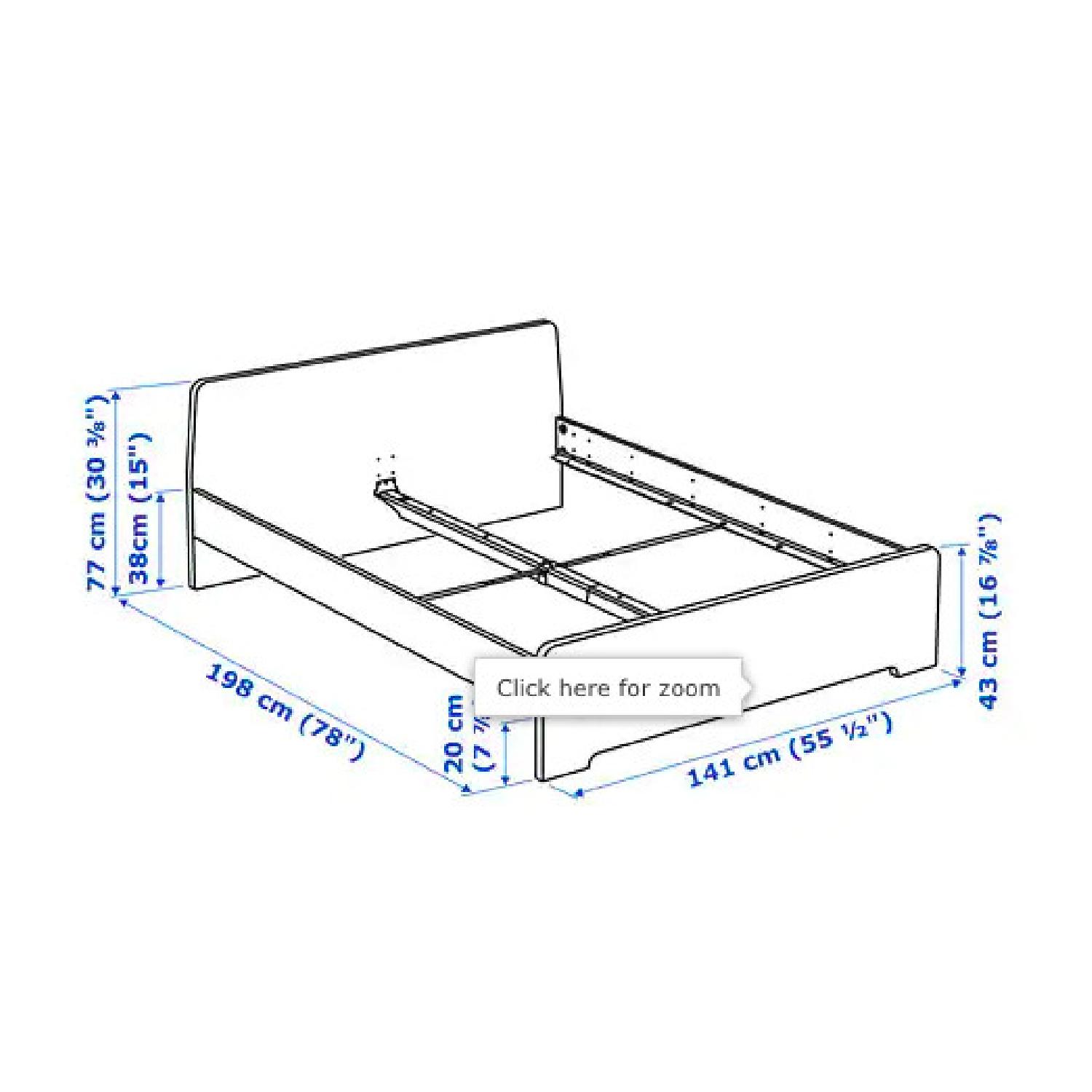 Ikea Askvoll White Bed Frame - image-1