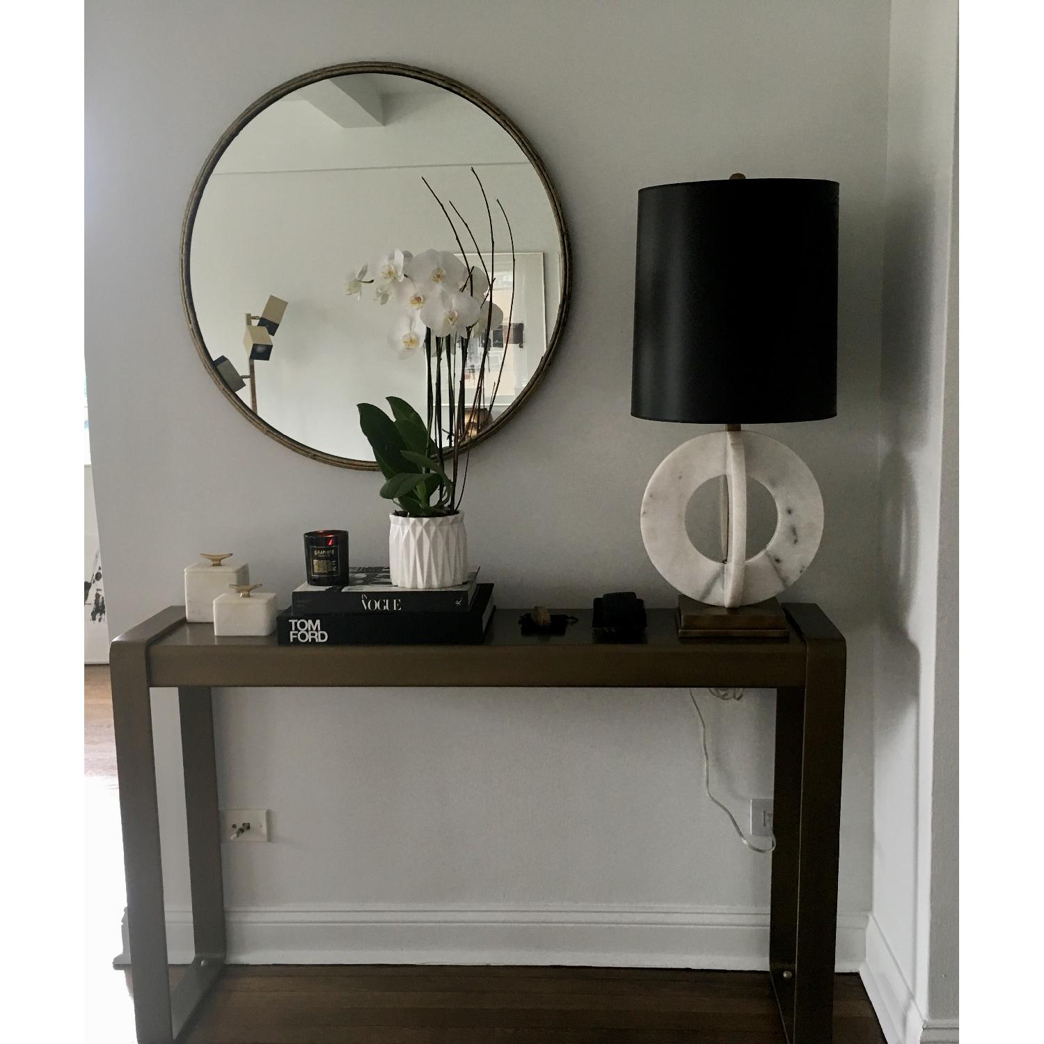 Modern Brushed Brass Console Table - image-3