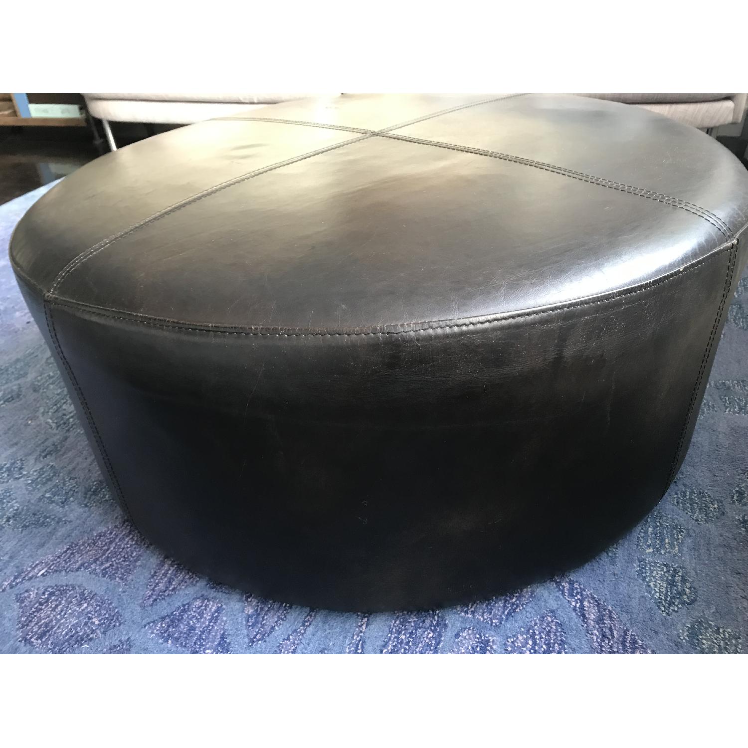 Restoration Hardware Cooper Round Ottoman - image-2