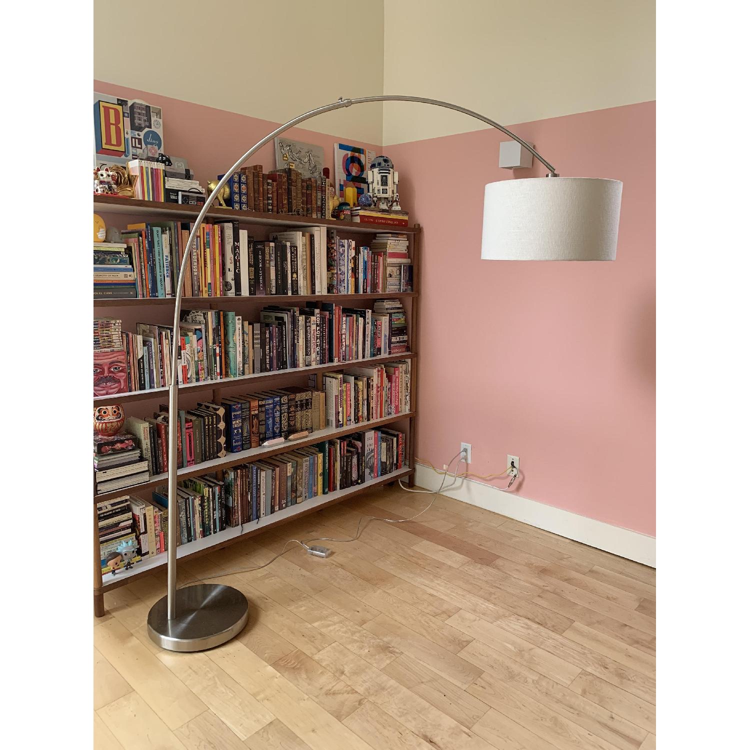 Cb2 Big Dipper Arc Brushed Nickel Floor Lamp For Sale On Aptdeco