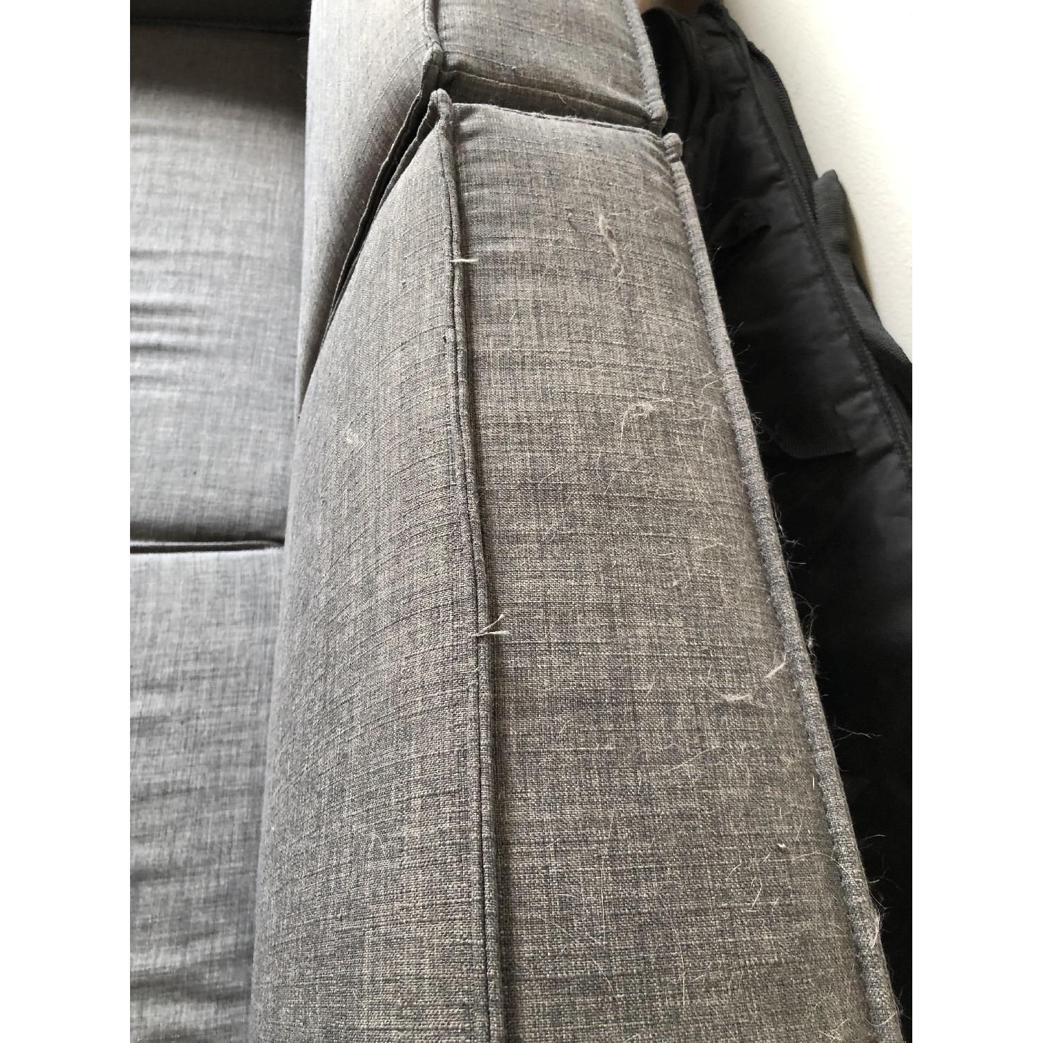 World Market Medium Grey Sleeper Sofa - image-3