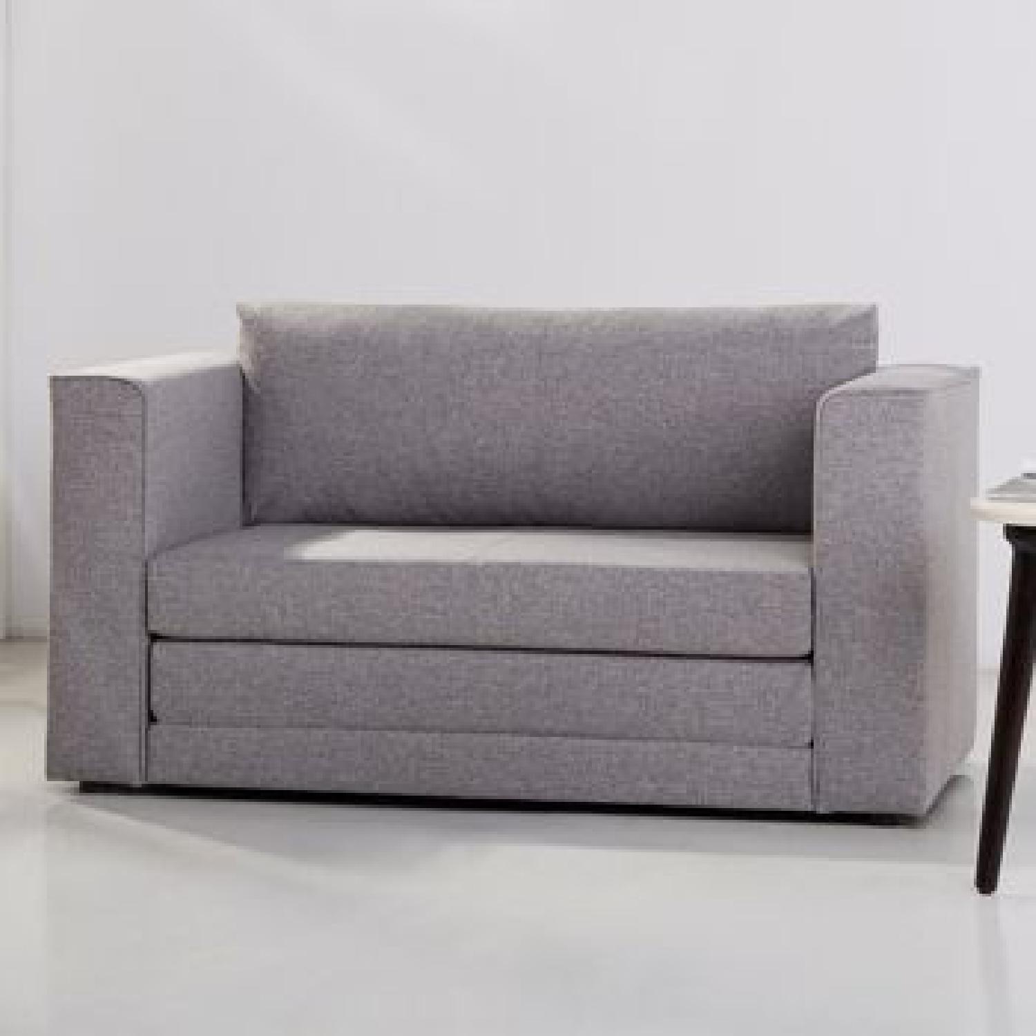 Gold Sparrow Corona Ash Convertible Loveseat - image-1