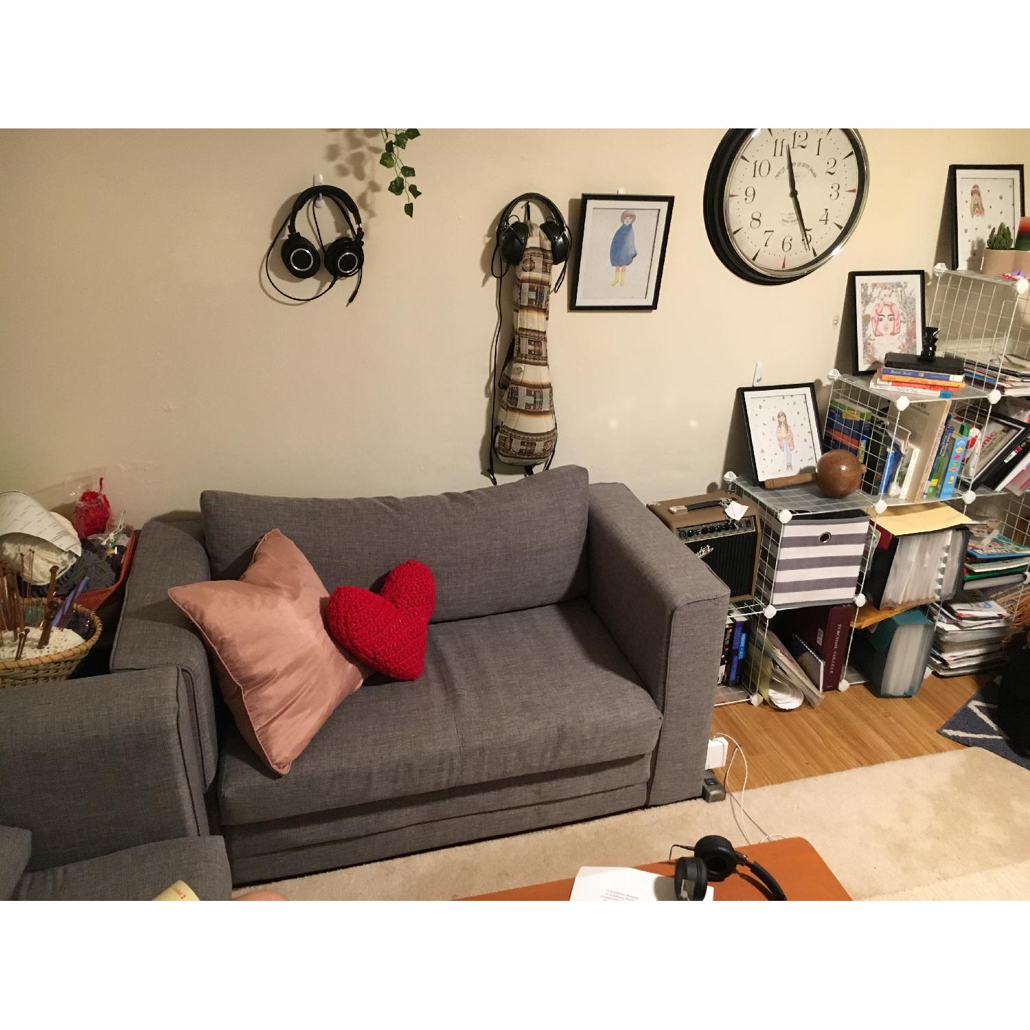 Gold Sparrow Corona Ash Convertible Loveseat - image-4