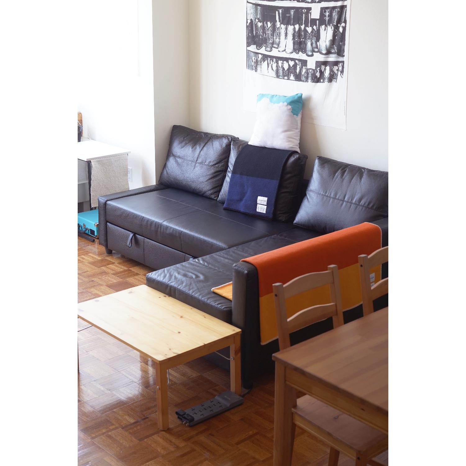 Ikea Friheten 3 Seat Sleeper Sectional Sofa W Storage Aptdeco