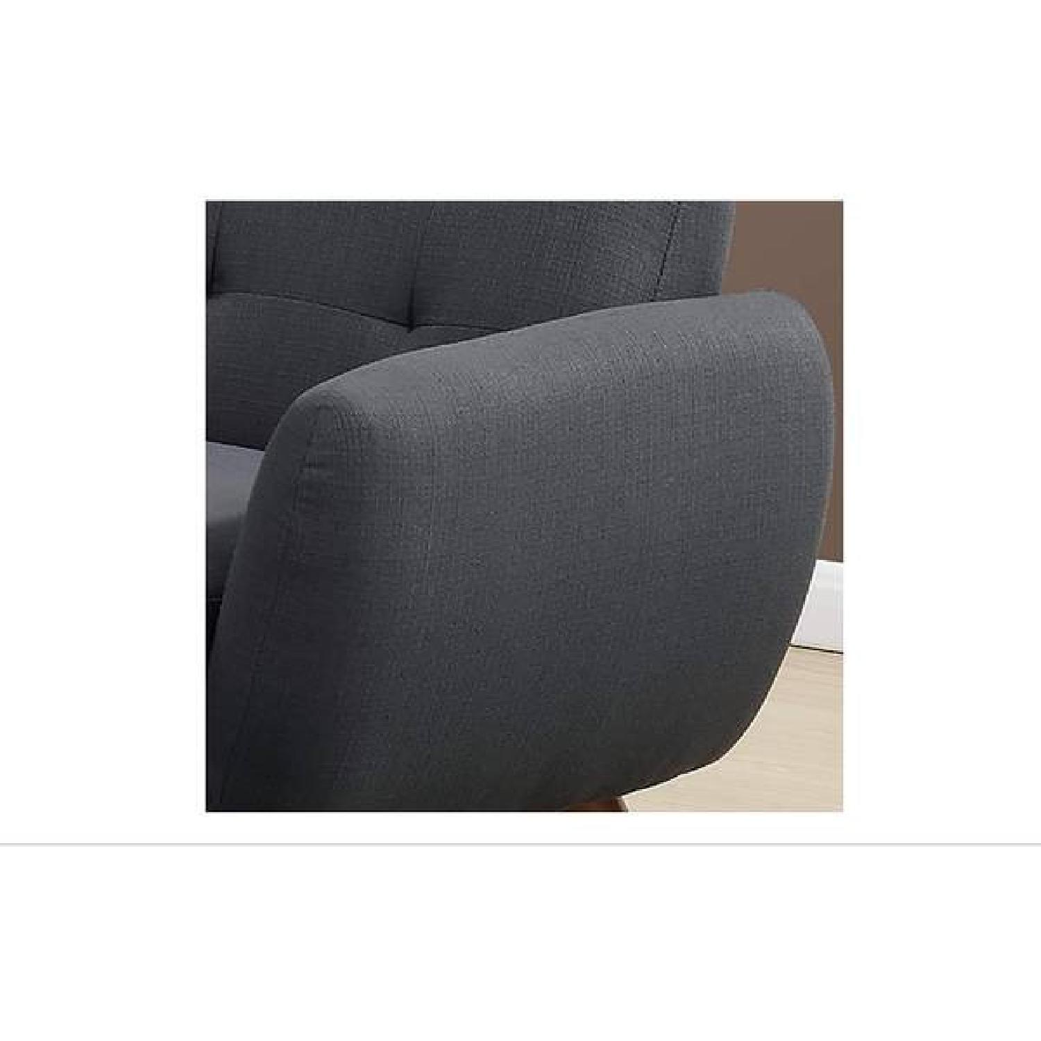 Grey L Shape Corner Sectional Sofa - image-1