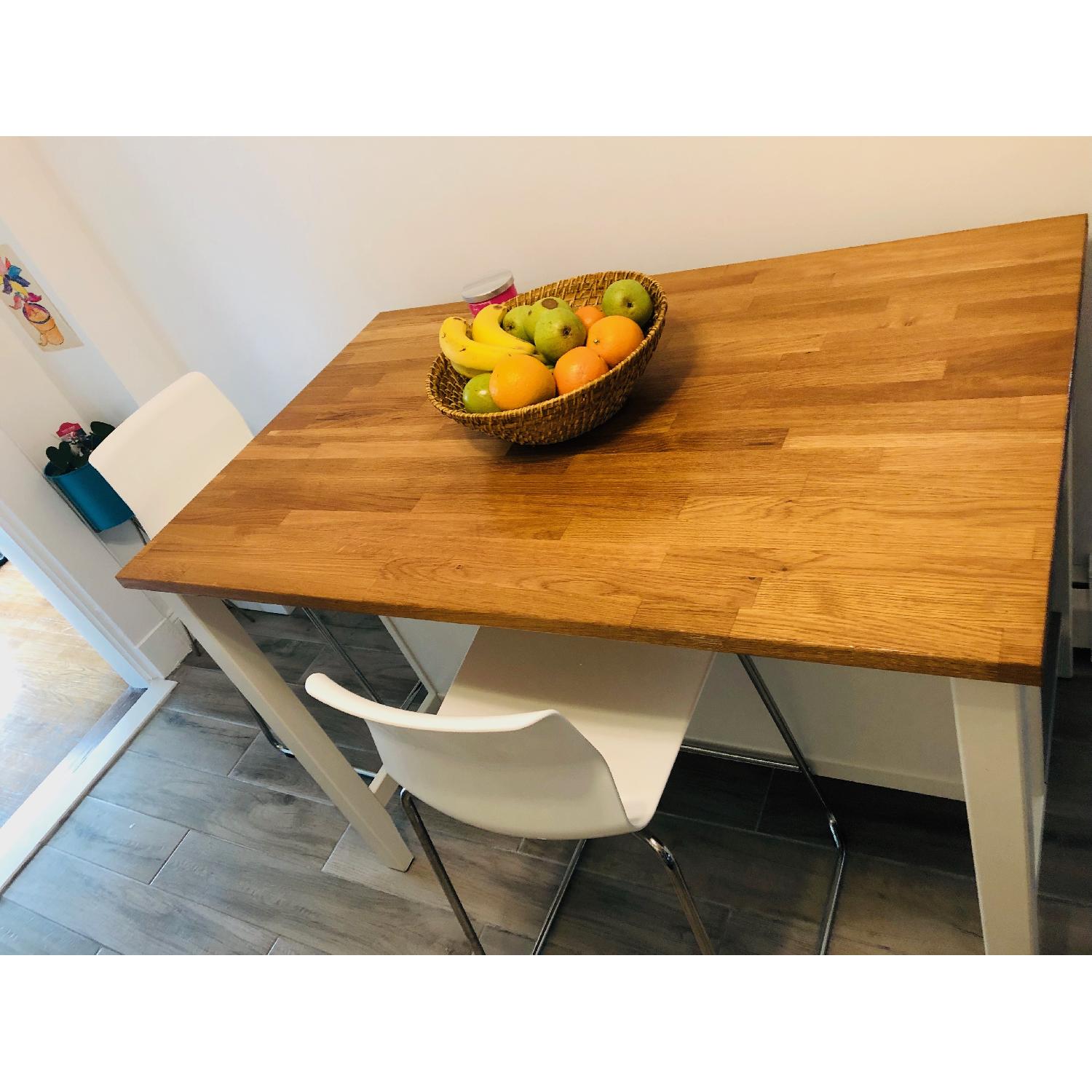 Ikea Stenstorp Wood & Stainless Steel Kitchen Island - image-2