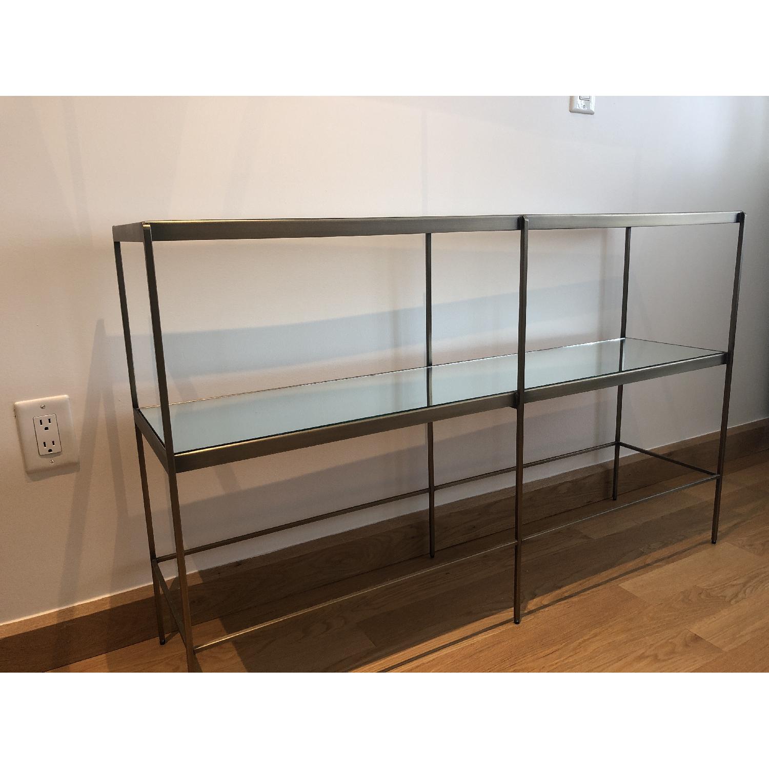 Pottery Barn Leona Metal Console AptDeco