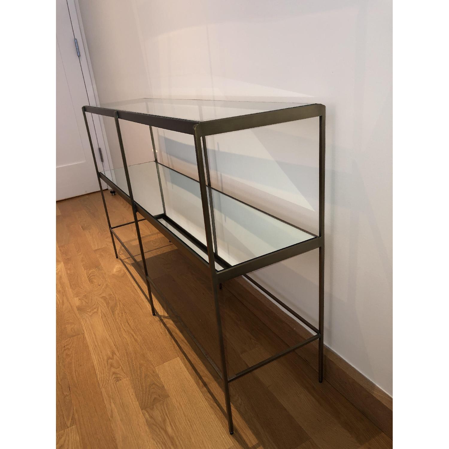 Pottery Barn Leona Metal Console AptDeco