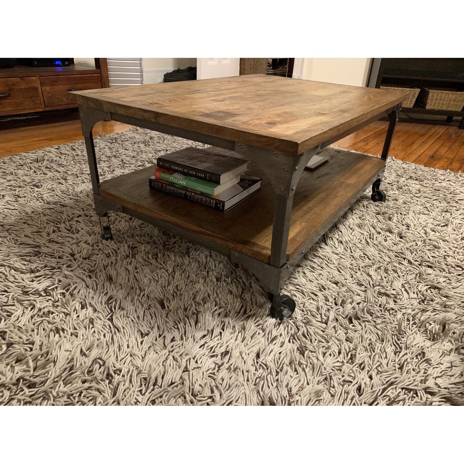 World Market Industrial Factory Cart Coffee Table - image-4
