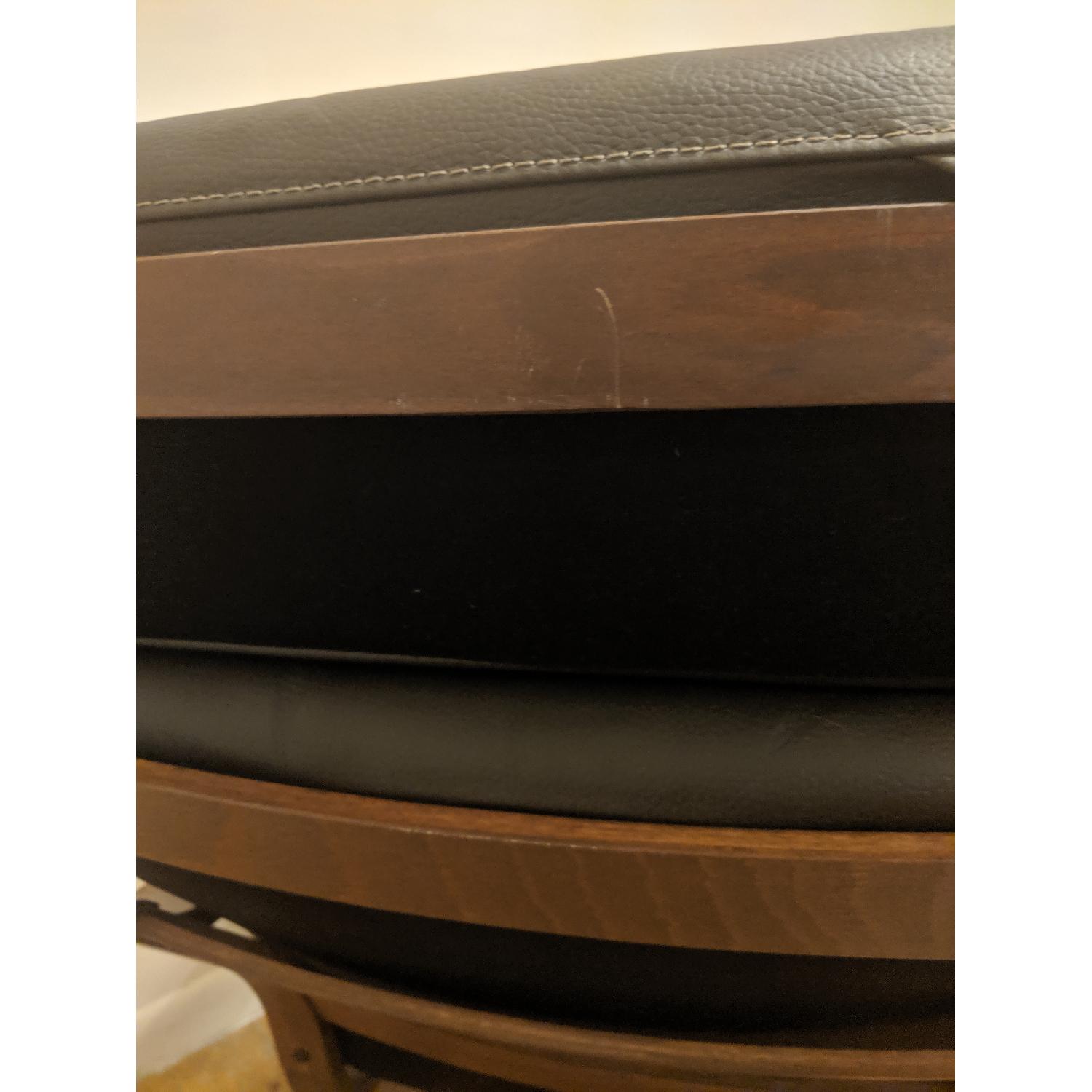 Ikea Poang Leather Chair w/ Dark Brown Frame - image-7