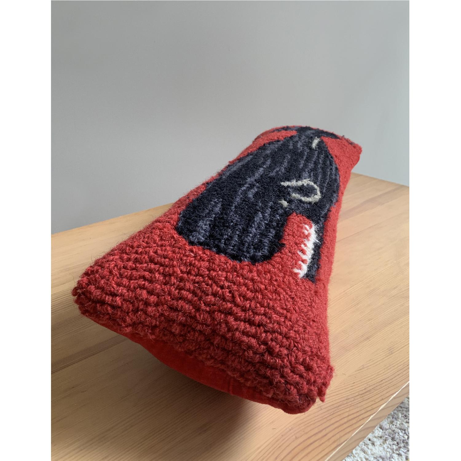 Long Wool Decorative Whale Pillow - image-2