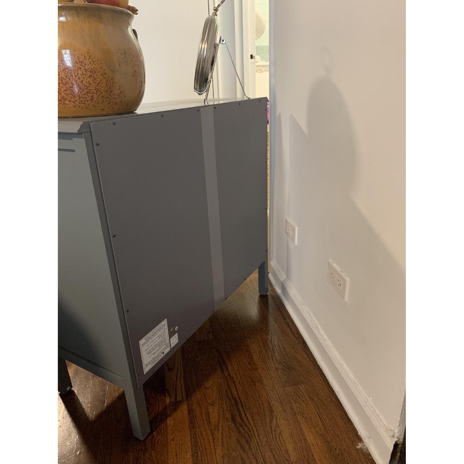 Target Windham 2 Door Accent in Grey AptDeco