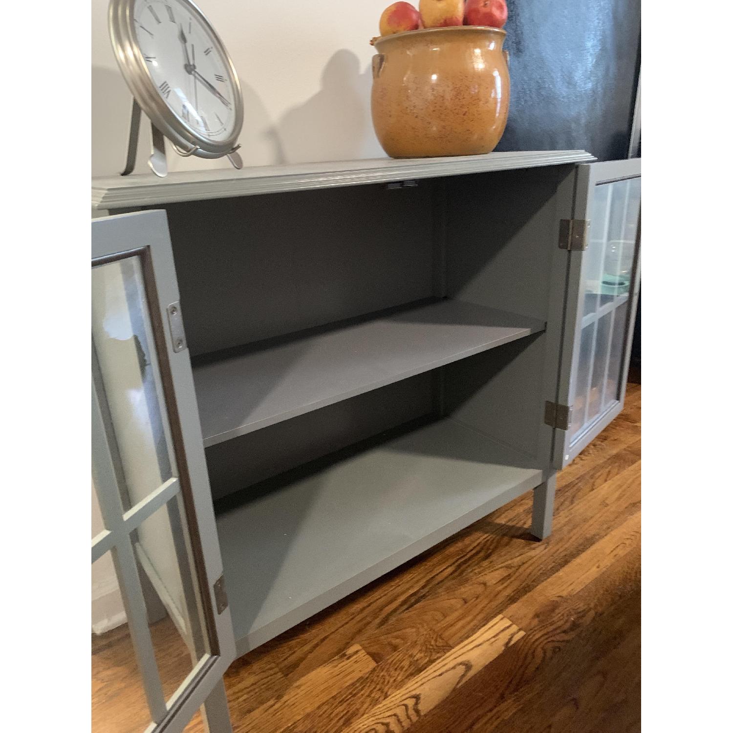 Target Windham 2 Door Accent in Grey AptDeco