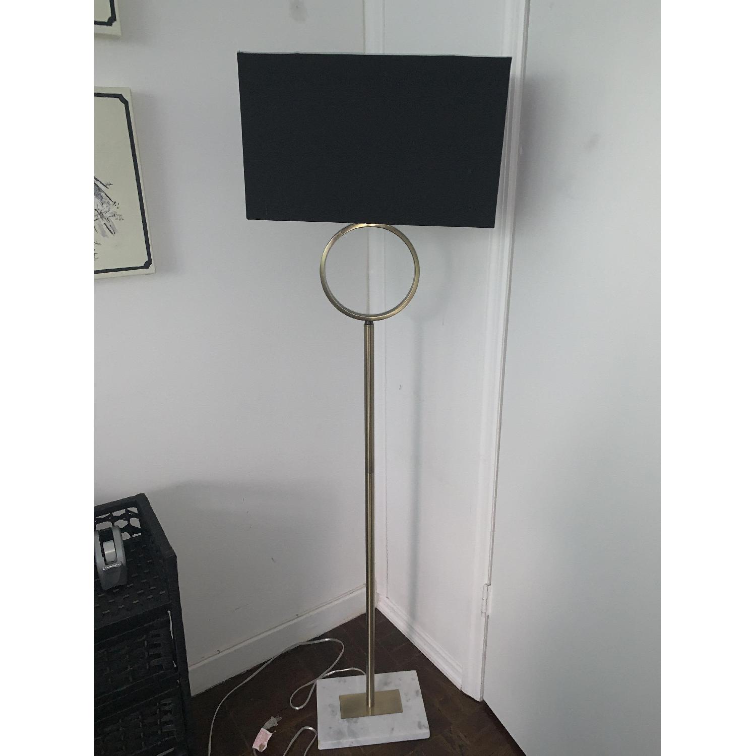 Black Rectangular Floor Lamp - image-1