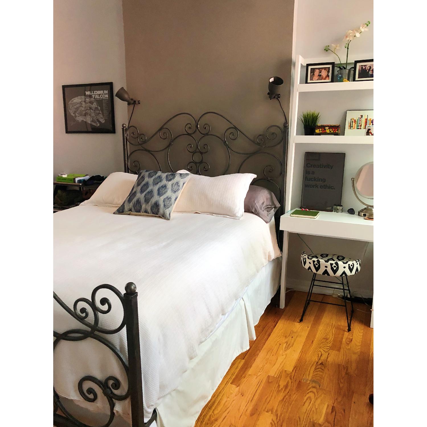 Ethan Allen Wrought Iron Bed Frame - image-1