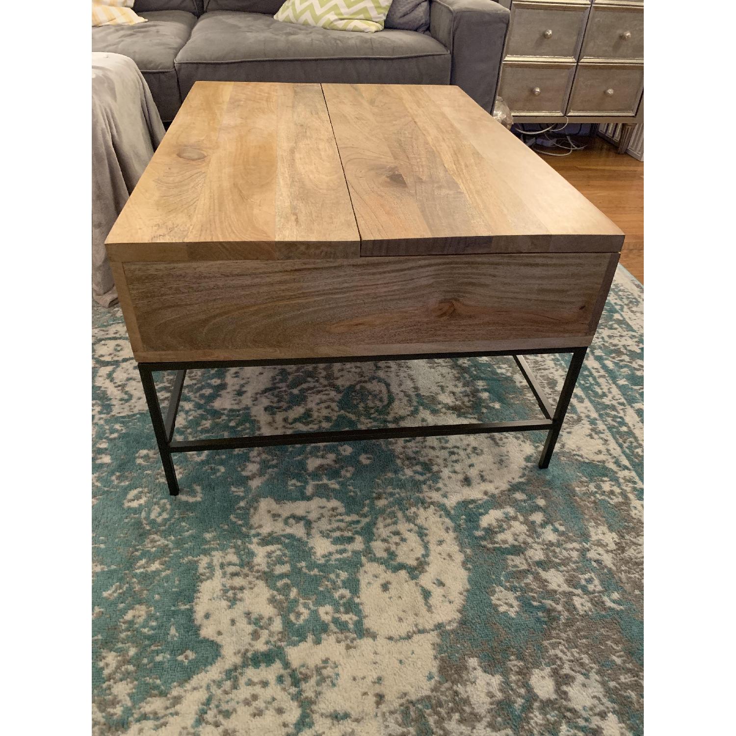 West Elm Industrial Storage Coffee Table AptDeco