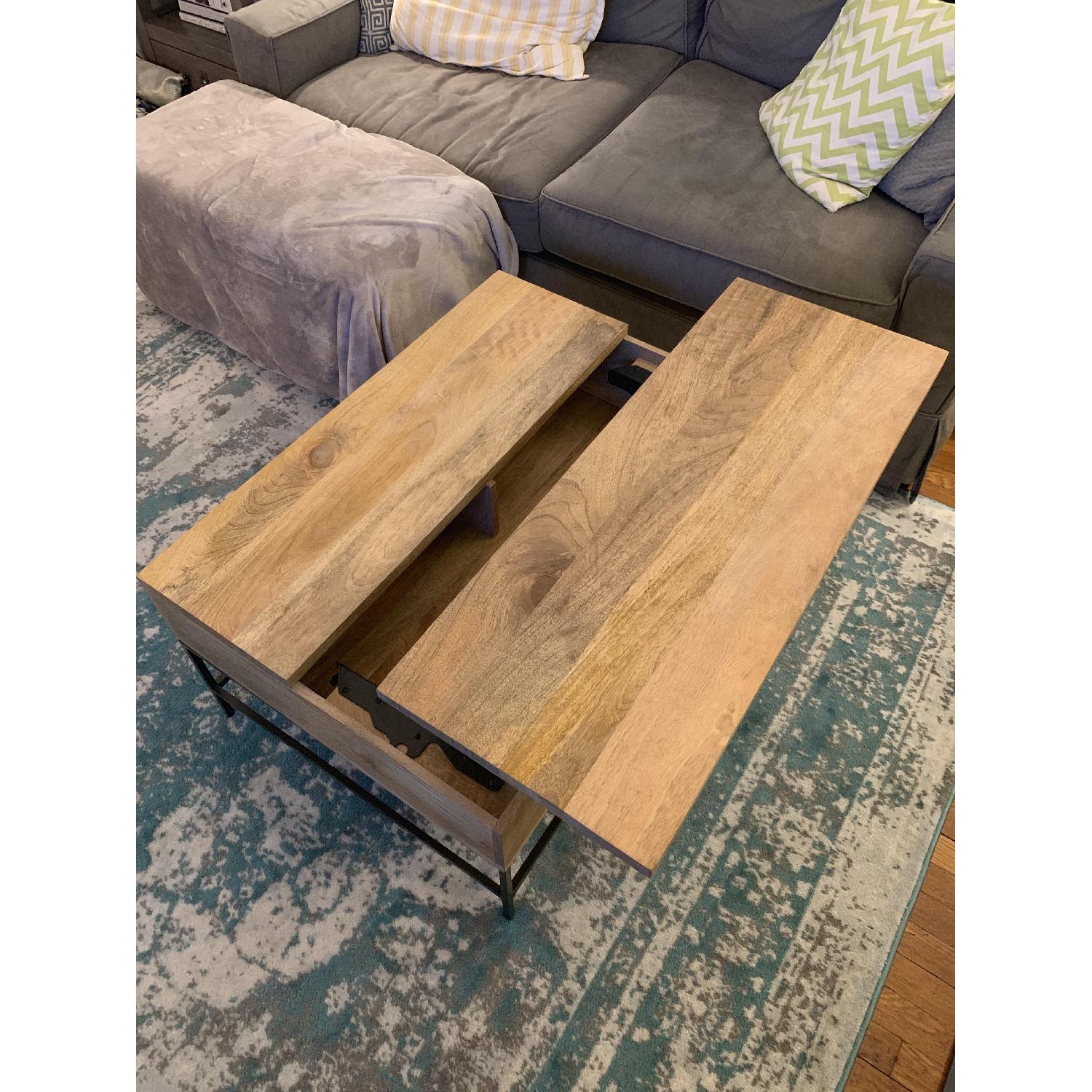 West Elm Industrial Storage Coffee Table AptDeco