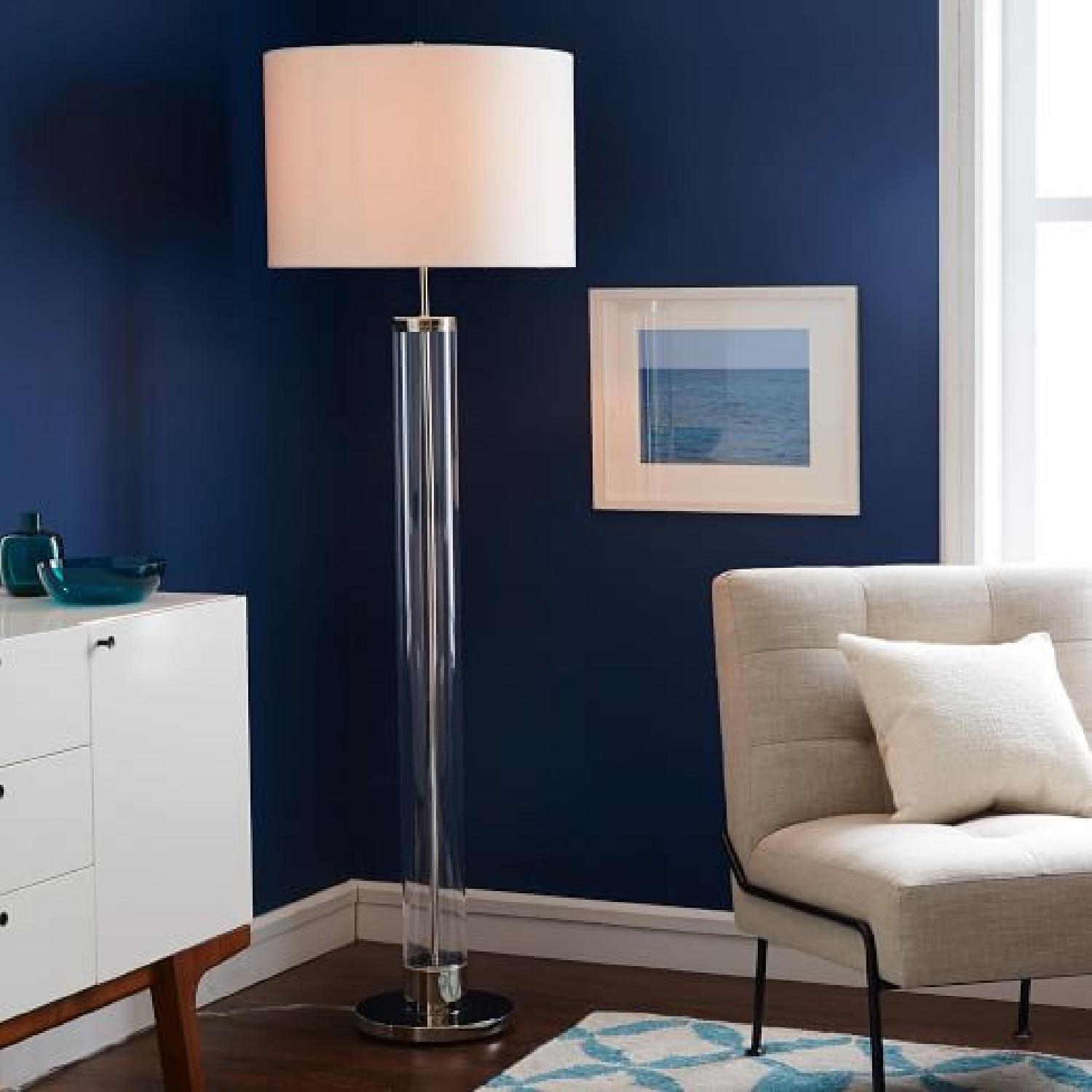 West Elm Acrylic Column Floor Lamp - image-1