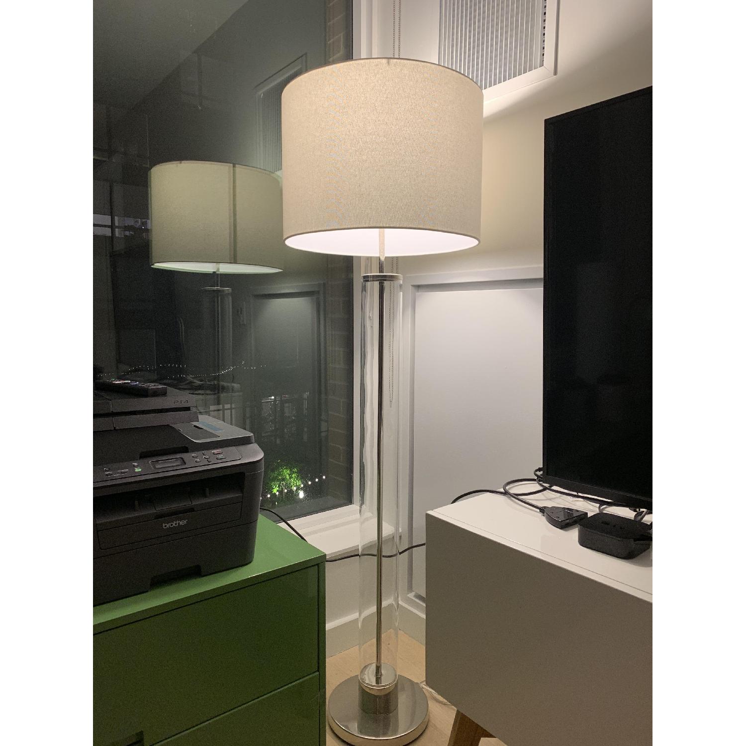 West Elm Acrylic Column Floor Lamp - image-2
