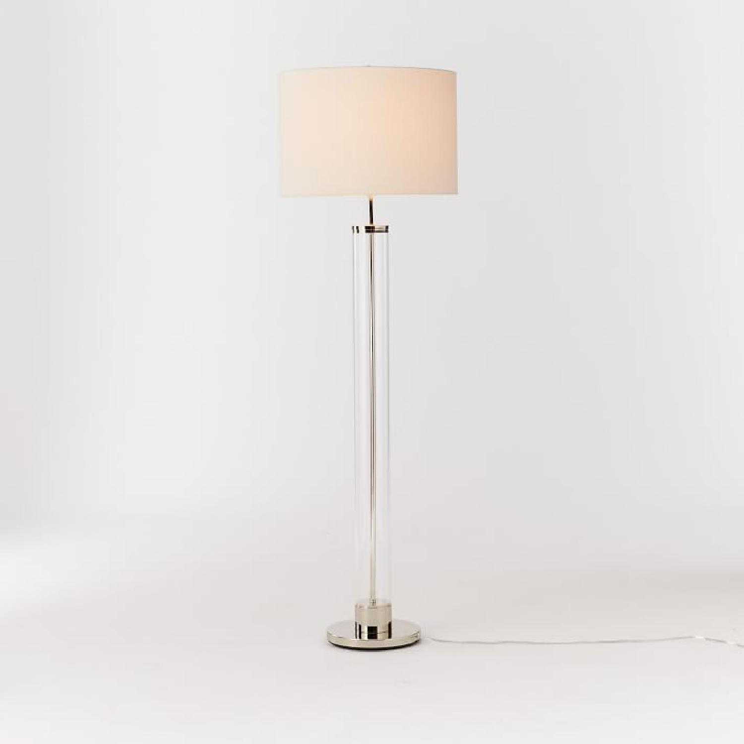 West Elm Acrylic Column Floor Lamp - image-4