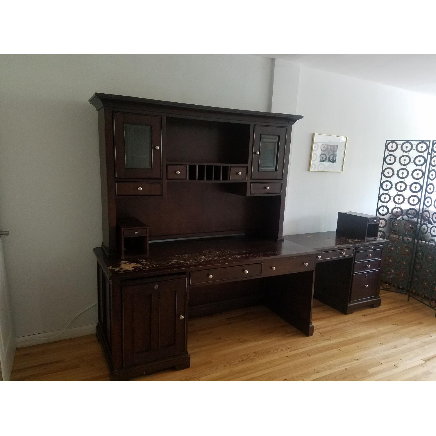 Raymour & Flanigan Desk w/ Hutch AptDeco