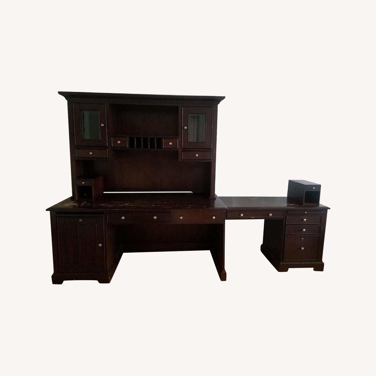 Raymour & Flanigan Desk w/ Hutch AptDeco