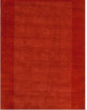 Bradley Handwoven Flatweave Wool Terra Cotta Area Rug