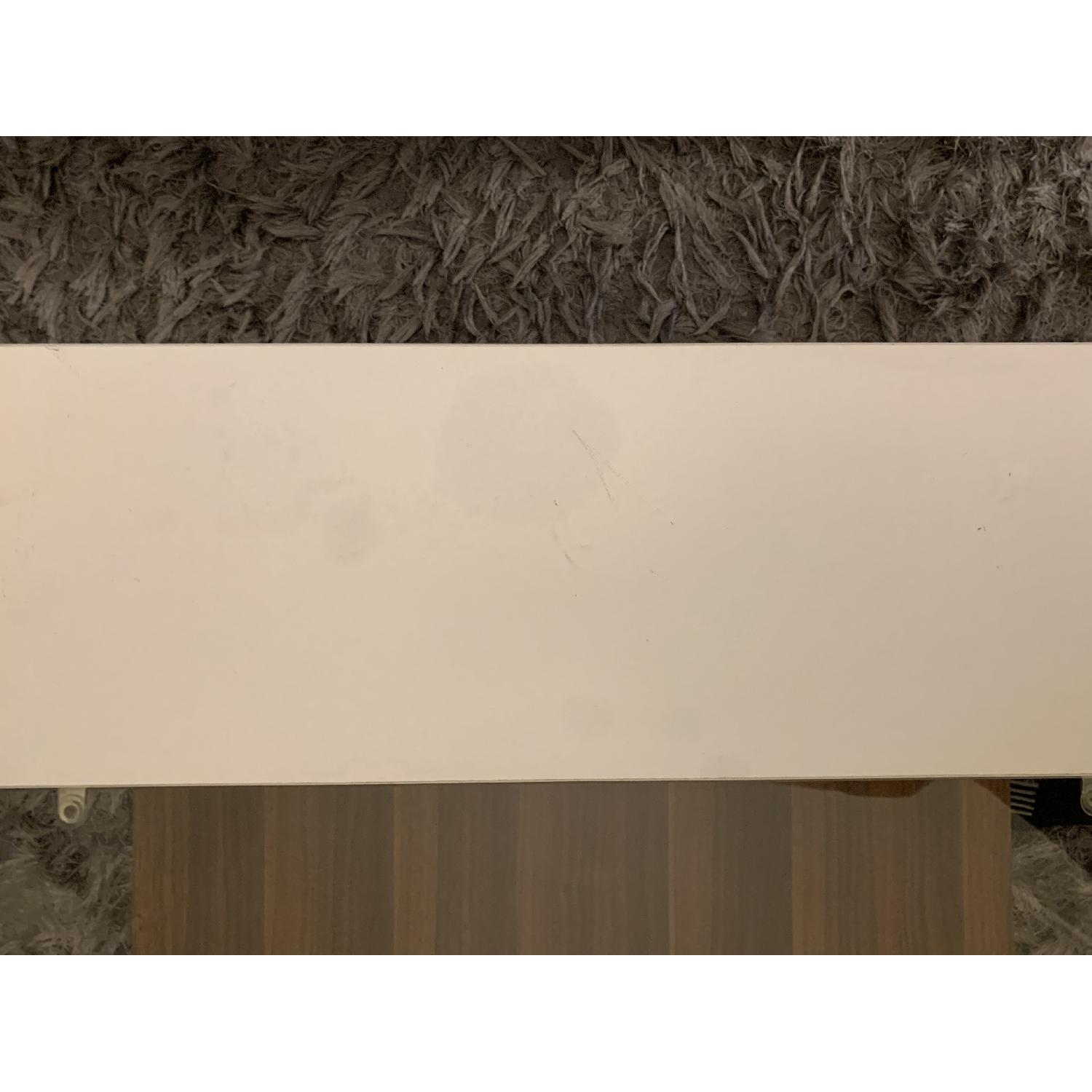 Mercury Row White Modern Coffee Table w/ Tray Top - image-5