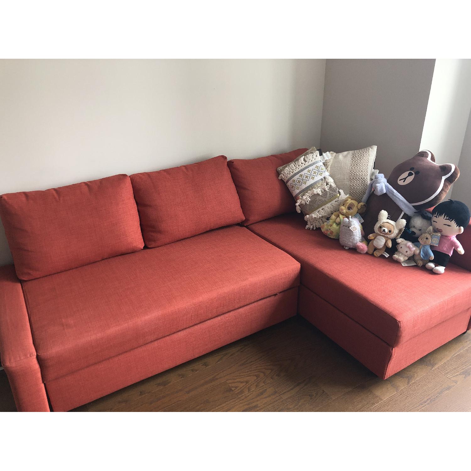 Ikea Friheten 3 Seat Sleeper Sectional Sofa w/ Storage - image-1