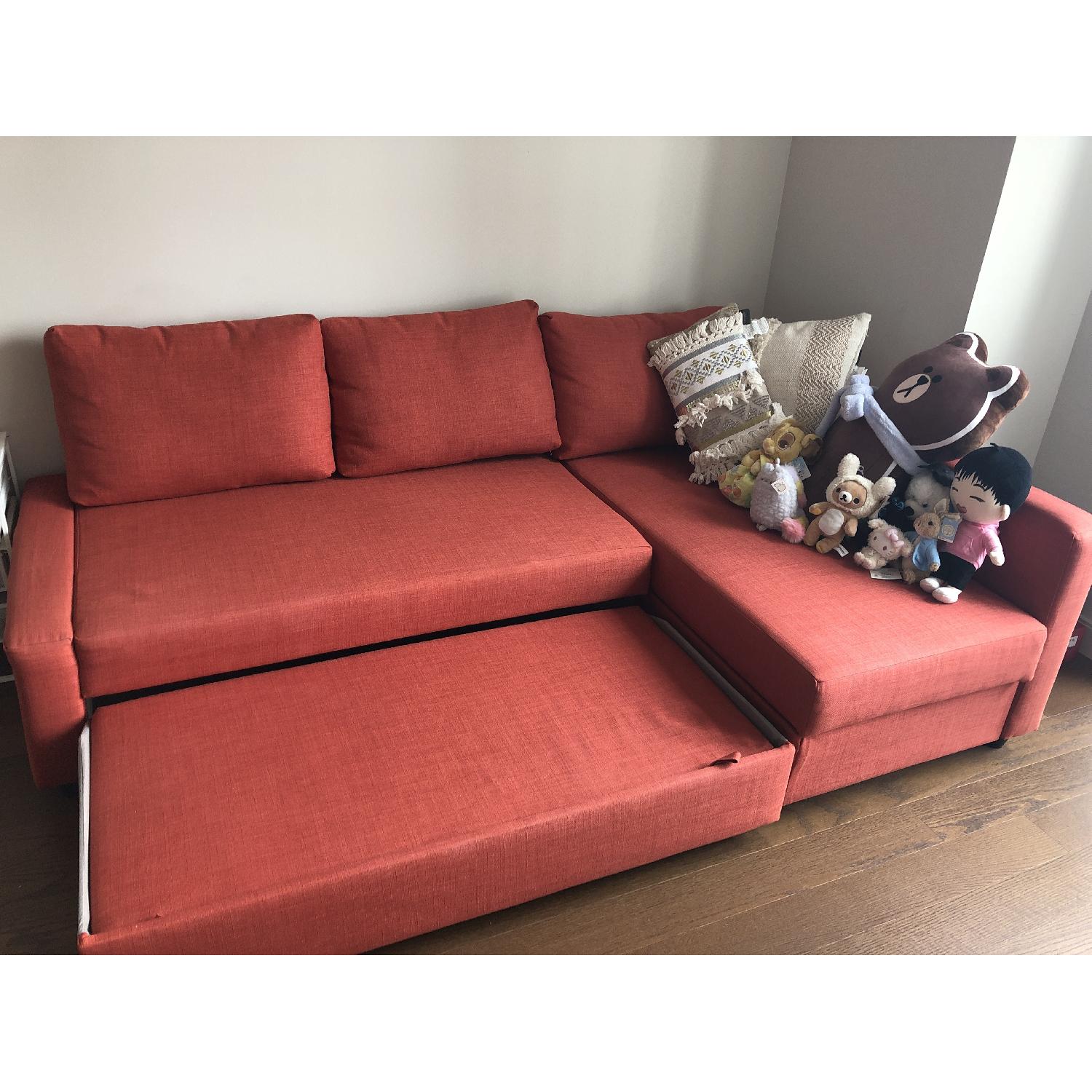 Ikea Friheten 3 Seat Sleeper Sectional Sofa w/ Storage - image-2