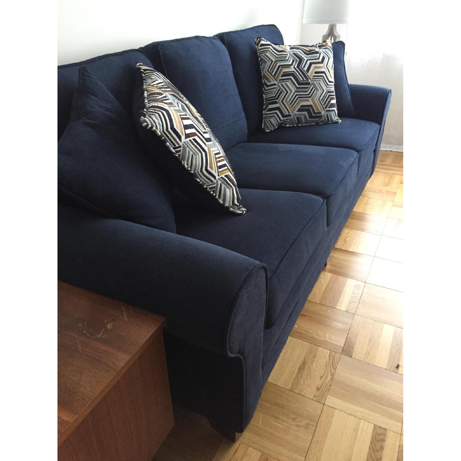 Bob's Gracie Navy Sofa + Chair & Ottoman - image-2