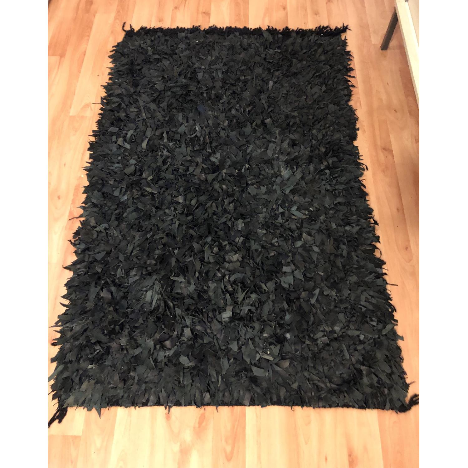ABC Carpet and Home Leather Shag Rug - image-1