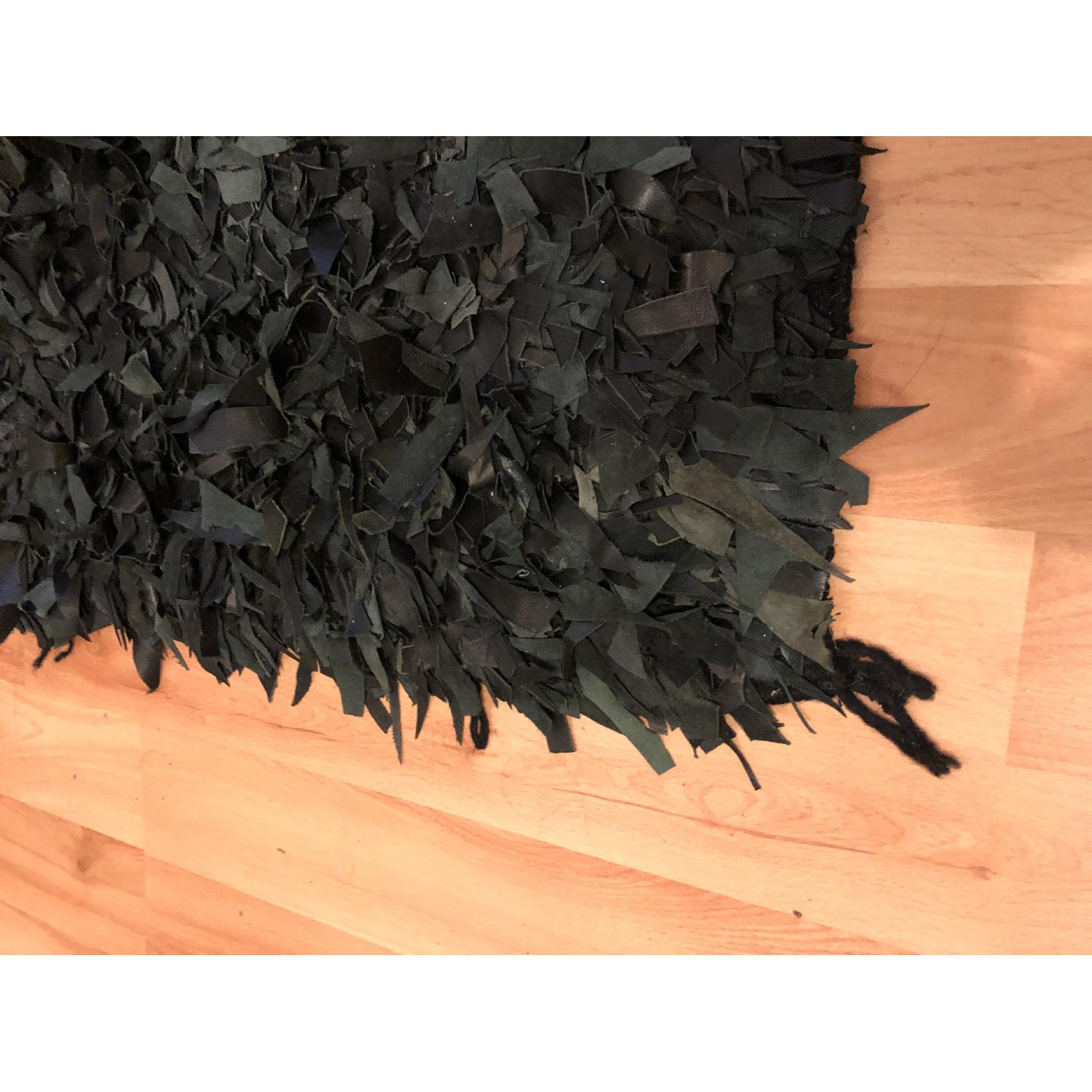 ABC Carpet and Home Leather Shag Rug - image-2