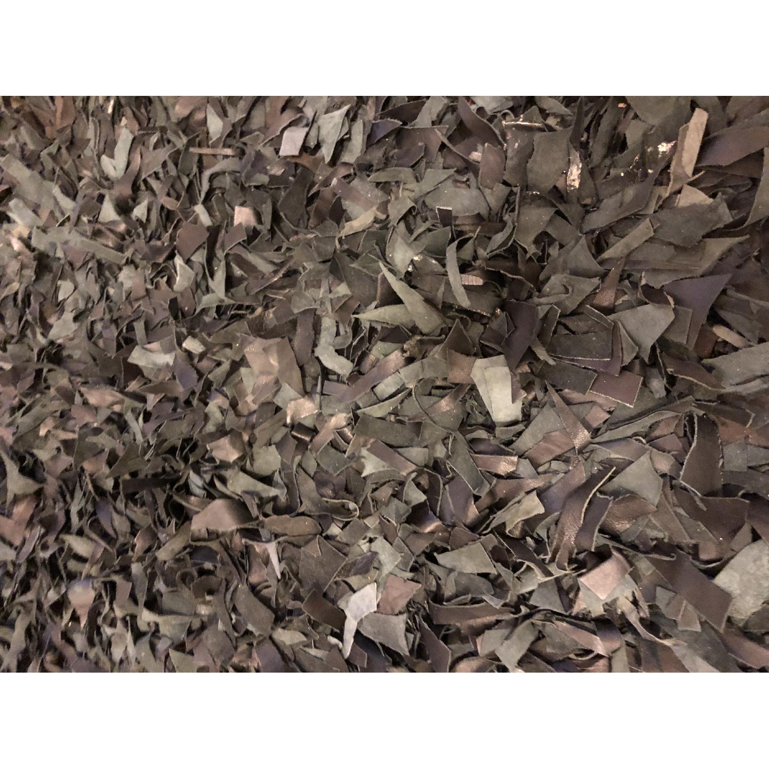 ABC Carpet and Home Leather Shag Rug - image-3