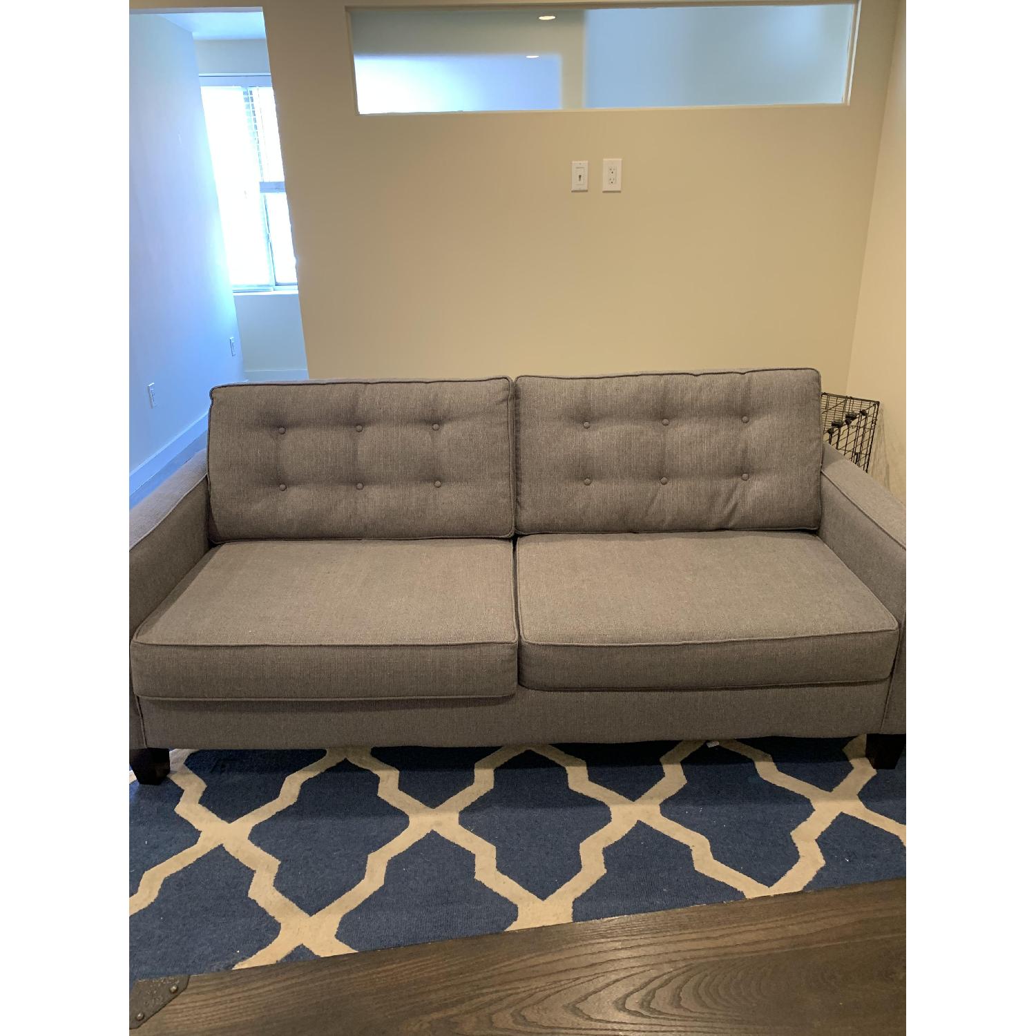 Wayfair Gray Tufted Sofa - image-3