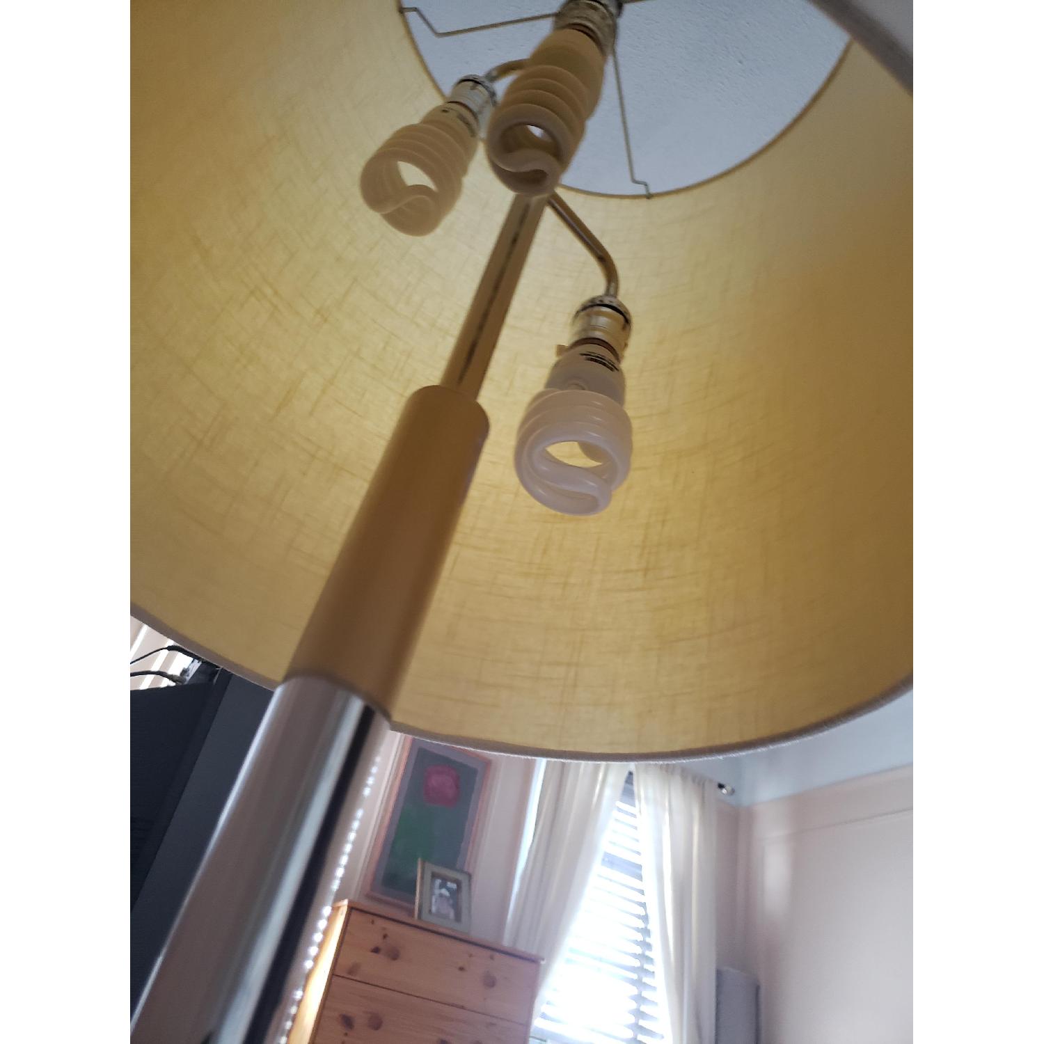 Metal Floor Lamp w/ Linen Shade - image-3