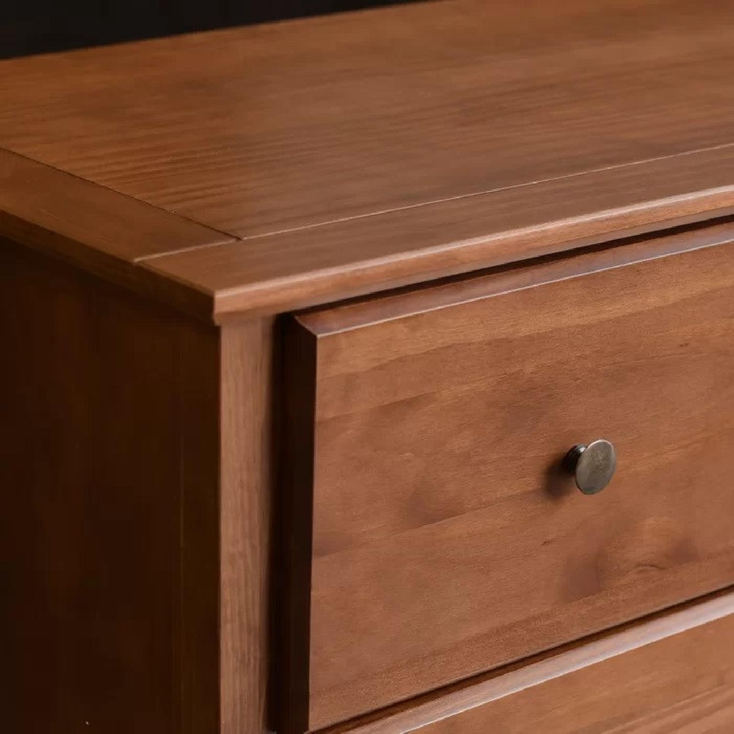 Walnut Dresser w/ Gold Anthropologie Knobs - image-4