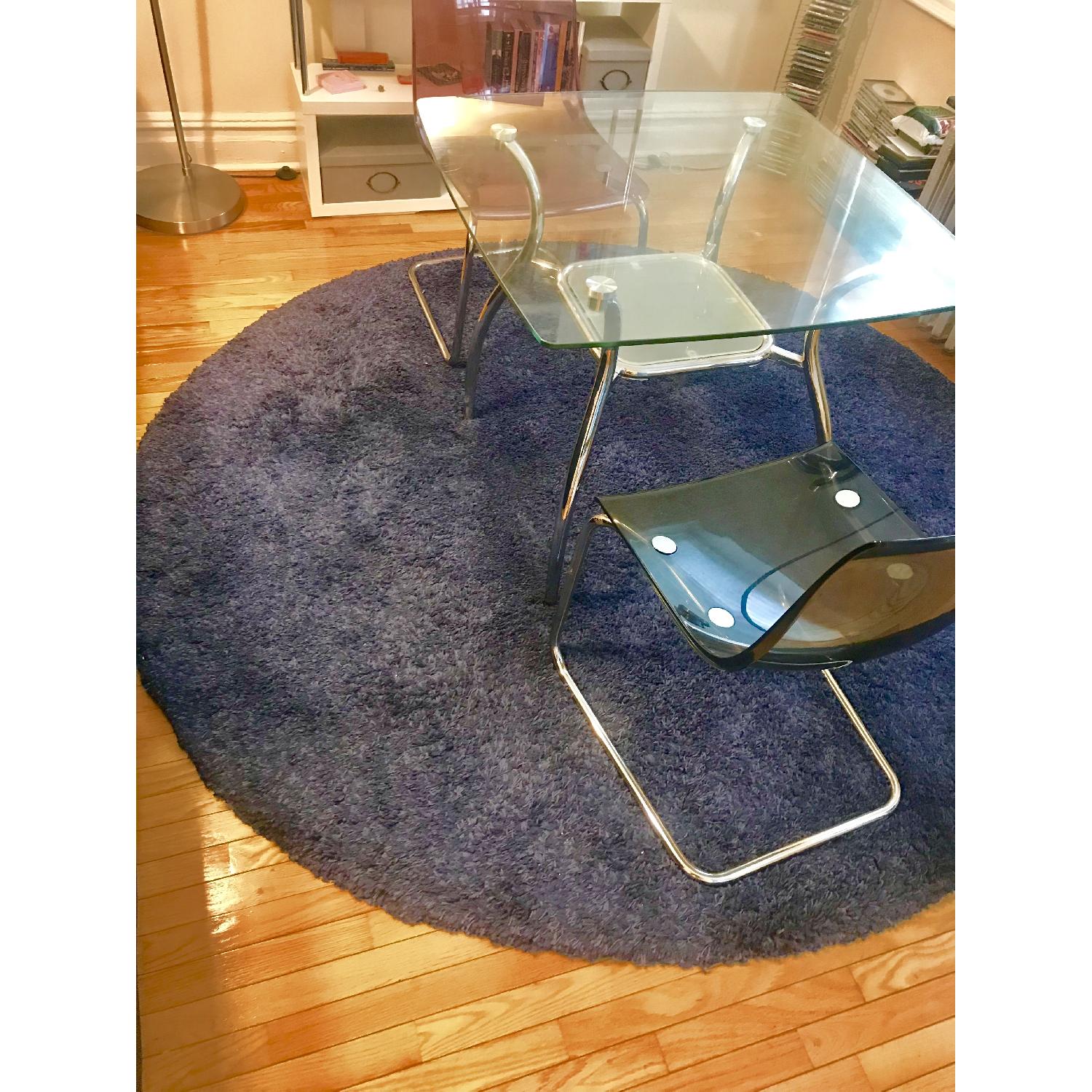 Safavieh Round Navy Blue Rug - image-1