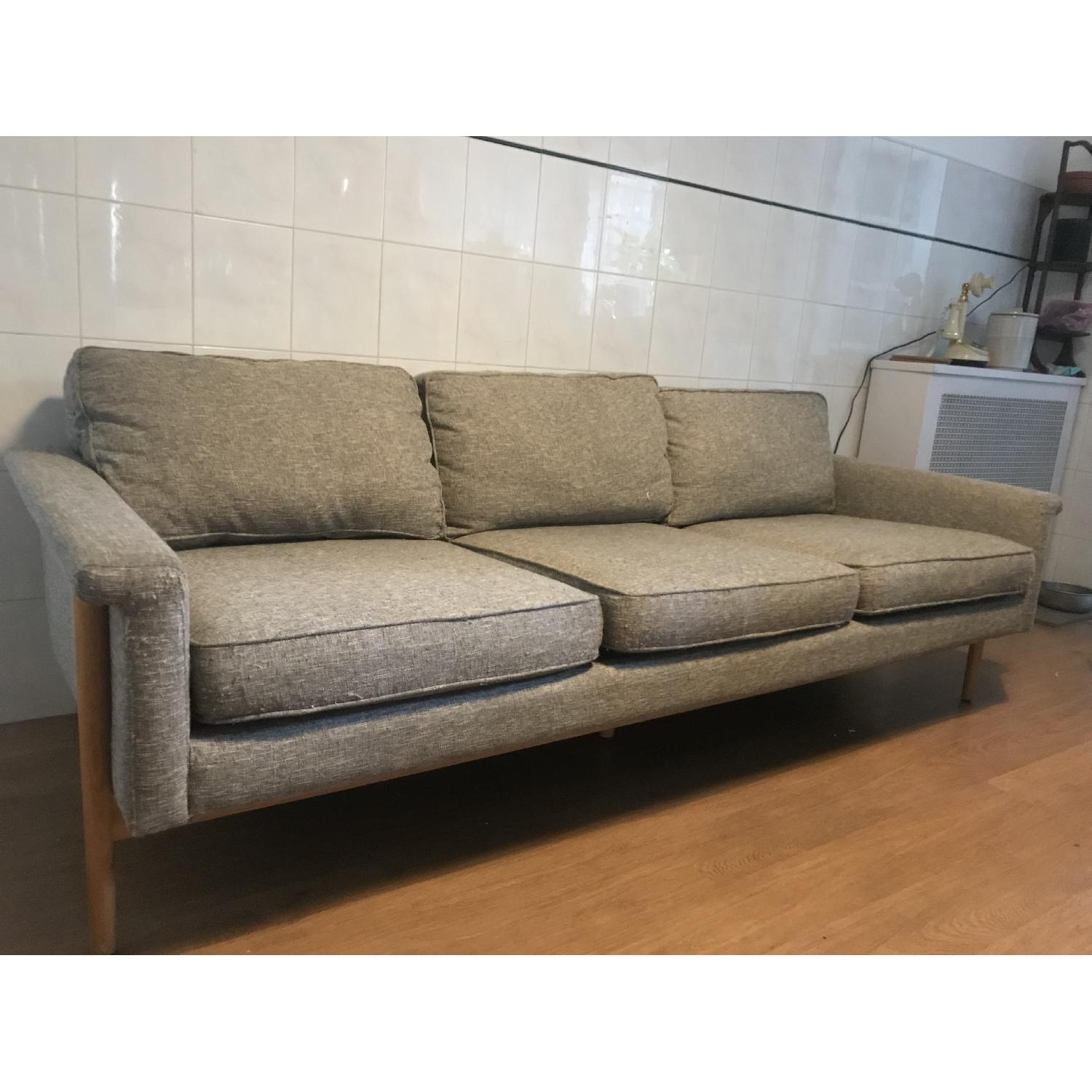 West Elm Grey Leon Sofa - image-1