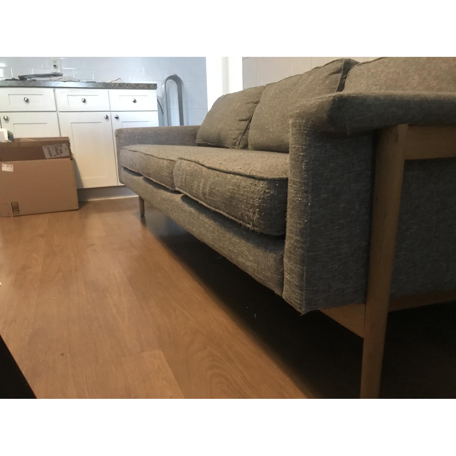 West Elm Grey Leon Sofa - image-2